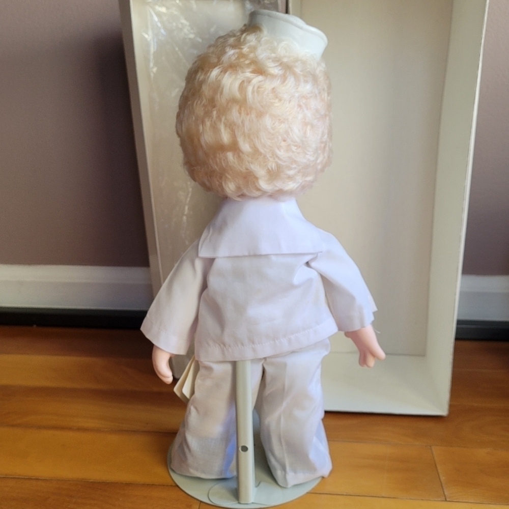 PRECIOUS MOMENTS - SAILOR SAM 15" Doll Limited - Navy Porcelain In Box BLACK TIE - Picture 3 of 14
